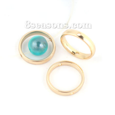 Picture of Zinc Based Alloy Beads Frames Circle Ring   
