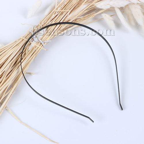 Picture of Iron Based Alloy Hair Band Headbands Black 38cm, 30 PCs