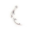 Immagine di Lega di Zinco Charms Corna Ramificate di Cervo Argento Antico Natale 25mm x 12mm , 50 Pz