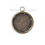 Image de Breloque Supports à Cabochons Cuivre Rond Bronze Antique Cabochon Rapportable Taille à Incruster: 14mm 20mm x 16mm, 20 Pcs