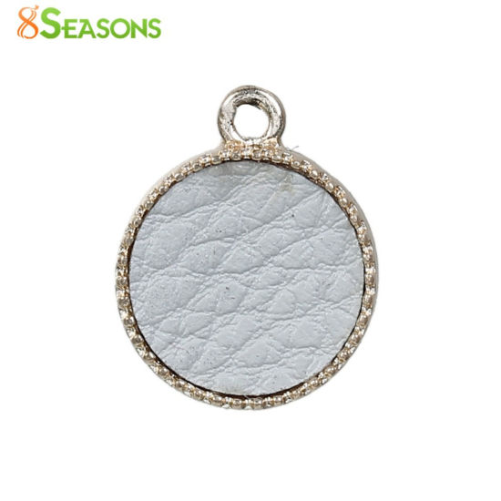 Picture of Zinc Based Alloy Boho Chic Bohemia Charms Antique Silver Color Green Blue Arrowhead With Resin Cabochons Imitation Turquoise 19mm x 14mm, 10 PCs