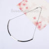 Picture of 304 Stainless Steel Collar Neck Ring Necklace Silver Tone U-shaped 44cm(17 3/8") long, 1 Piece