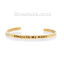 Bild von 304 Edelstahl Positive Zitate Energie Offen Manschette Armreife Armband Vergoldet Message " Always In My Heart" 17cm lang, 1 Stück