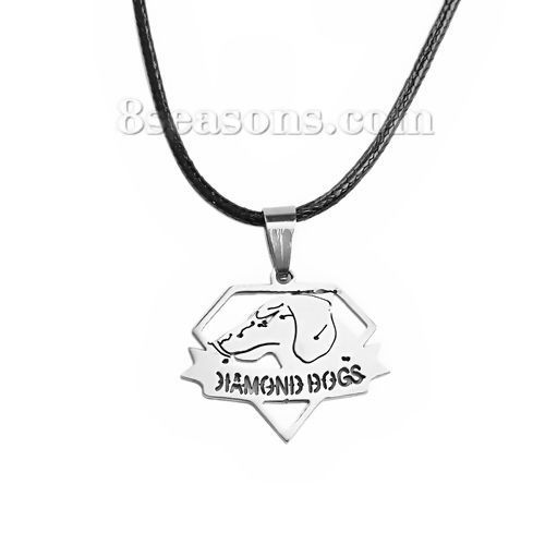 Imagen de Titanio Acero Collares Tono de Plata Perro 45cm longitud, 1 Unidad