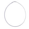 Picture of 304 Stainless Steel Collar Neck Ring Necklace Silver Tone Round 45cm(17 6/8") long, 1 Piece