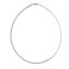 Bild von 304 Edelstahl Choker Halskette Silberfarbe Rund 45cm lang, 1 Strang
