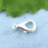 Picture of Zinc Based Alloy Lobster Clasps Silver Plated 12mm x 6mm, 1000 PCs