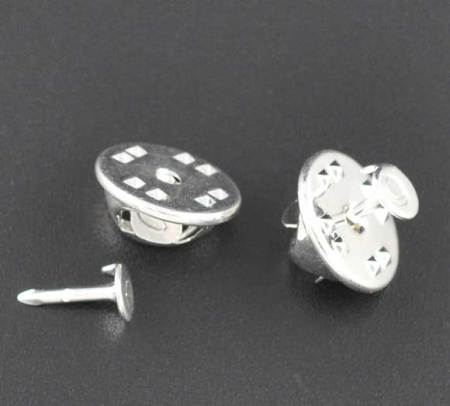 Broches Latón de Cono Argentado 11.5mm 8mm x 6mm 1.2mm, 100 Juegos