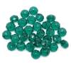 Picture of Crystal Glass Loose Beads Round Malachite Green Faceted Transparent About 8mm Dia, Hole: Approx 1mm, 70 PCs