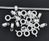 Bild von Versilbert Element Perlen Für European Armband, 11x8mm,verkauft eine Packung mit 100 Stücke