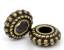 Immagine di Lega di Zinco Separatori Perline Tondo Bronzo Antico Placcato Polka Dot Disegno Circa 8mm Dia, Foro:Circa 3.0mm, 100 Pz