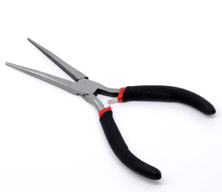 Flat Long Nose Tapered Pliers Beading Jewelry Tool 15cm, sold per packet of 1