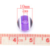 Picture of Resin Bubblegum Beads Ball Purple Evil Eye Pattern About 10mm Dia, Hole: Approx 2mm, 15 PCs