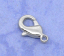 Immagine di Ottone Fibbia Aragosta Tono Argento 12mm x 7mm, 50 Pz