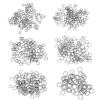 Picture of 500 PCs 6mm Dia., 1mm(18 gauge) 304 Stainless Steel Open Jump Rings Findings For Jewelry Making Silver Tone Round