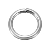 Picture of 304 Stainless Steel Opened Jump Rings Findings Round Silver Tone 8mm( 3/8") Dia, 500 PCs