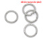 200 PCs 10mm Dia., 1.2mm(17 gauge) 304 Stainless Steel Open Jump Rings Findings For Jewelry Making Silver Tone Round