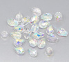 Bild von AB Farbe Swarovski Imitation Facettiert Kristall Quarz Glasperlen Beads 5500 11mmx8mm, 50er Packung