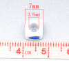 Picture of Acrylic Bubblegum Beads Cube At Random Mixed Heart Carved About 7mm x 7mm, Hole: Approx 3.8mm, 300 PCs