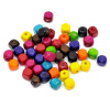 Picture of Wood Spacer Beads Cube At Random Mixed About 8mm x 8mm, Hole: Approx 2mm, 300 PCs