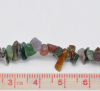Picture of (Grade C) Agate (Dyed) Loose Chip Chip Beads Irregular Mixed About 5mm x2mm( 2/8" x 1/8") - 10mm x5mm( 3/8" x 2/8"), Hole: Approx 1mm, 90cm(35 3/8") long, 2 Strands