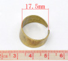 Picture of Brass Unadjustable Rings Round Original Color Unplated 17.5mm( 6/8") (US Size 7), 10 PCs                                                                                                                                                                      