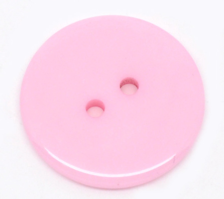 Bild von Harz Knöpfe zum Aufnähen 2 Löcher Rund Rosa 23mm D 50 Stück