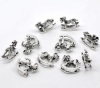 Imagen de Colgantes 3D Aleación del Metal Del Zinc de Caballo de madera Plata Antigua  15mm x 14mm, 30 Unidades