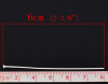 Image de Aiguille Clou Tige à Tête Plate en Alliage Argenté 6cm long, 0.8mm Gros (20 gauge), 300 PCs
