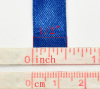 Picture of Polyester Easter Satin Ribbon Dark Blue About 12.6mm( 4/8"), 1 Roll(Approx 25 Yards/Roll)
