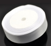 Picture of Polyester Easter Satin Ribbon White 24mm(1"), 1 Roll(Approx 25 Yards/Roll)