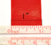 Изображение Широкие Атласные Ленты Красные для Изделий на Свадьбу ширина 24mm из Дакрона,проданные 1 свиток /уп(22.5M)