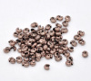 Picture of Brass Crimp Beads Cover Findings Antique Copper, Overall Closed Size: 4mm( 1/8") Dia, Open Size: 5mm( 2/8") Dia, 200 PCs                                                                                                                                      