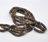 Picture of Brown Coconut Shell Rondelle Loose Beads 8mm 40cm, sold per packet of 4 strands
