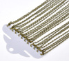 Picture of Link Cable Chain Necklace Antique Bronze 40.5cm(16") long, Chain Size: 3x2mm(1/8"x1/8"), 12 PCs