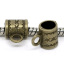 Immagine di Manico Perline Tazza Tono del Bronzo Lettere Forma Adatto Braccialetto Europeo 8mm x 6mm , 100 Pz