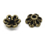 Picture of Zinc Based Alloy Beads Caps Flower Antique Bronze (Fits 8mm-12mm Beads) 6mm x 2.8mm, 300 PCs