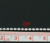 Изображение Фурнитуры Цепи из Шариков 2mm Медь Посеребренные,проданные 10M