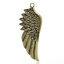 Image de 10 Pcs Pendentifs en Alliage de Zinc Bronze Antique Aile 56.5mm x 22mm