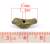 Picture of Zinc Based Alloy Beads Mother Bird Antique Bronze Spiral Carved About 15mm x 12mm, Hole:Approx 1.4mm, 50 PCs