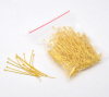 Picture of Brass Ball Head Pins Gold Plated 4.5cm(1 6/8") long, 0.7mm (21 gauge), 200 PCs                                                                                                                                                                                