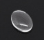 Image de Cabochons Dôme en Verre Ovale Transparent 14mm x 10mm, 100 Pcs