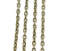 Picture of Iron Based Alloy Textured Link Cable Chain Findings Antique Bronze 5x3mm(2/8"x1/8"), 10 M