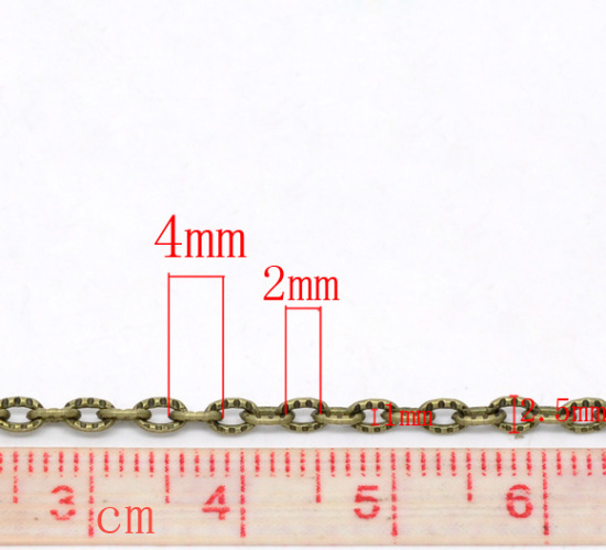 Изображение Кабельные Цепи "крест" 4x2.5mm Античная Бронза,проданные 10 M