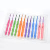 Imagen de 12 Unidades 2.5mm - 5mm Aluminio + Plástico Ganchillo Al Azar Color Mezclado 14cm longitud