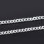 Picture of Iron Based Alloy Open Link Curb Chain Findings Silver Plated 3x2.2mm(1/8"x1/8"), 100 M