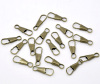 Picture of Iron Based Alloy Lanyard Hook Clips Antique Bronze 25mm x 9mm, 5 PCs