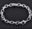 Imagen de Pulseras Aleación del Metal Del Zinc Enlace Cable Cadena de Argentado Ajusta Clip en Charms,20.0cm de longitud 12 Unidades