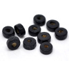 Picture of Black Rondelle Natural Wood Spacer Beads 8mm, sold per packet of 1000