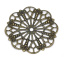Picture of Antique Bronze Filigree Stamping Flower Wraps Connectors 41mm, sold per packet of 50